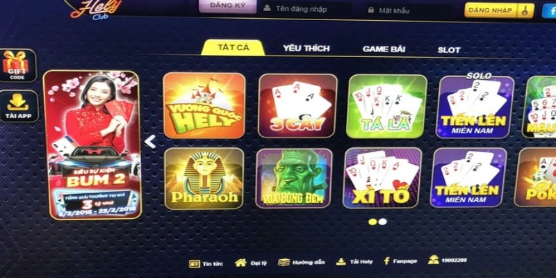 Kho game bài vô cùng đa dạng